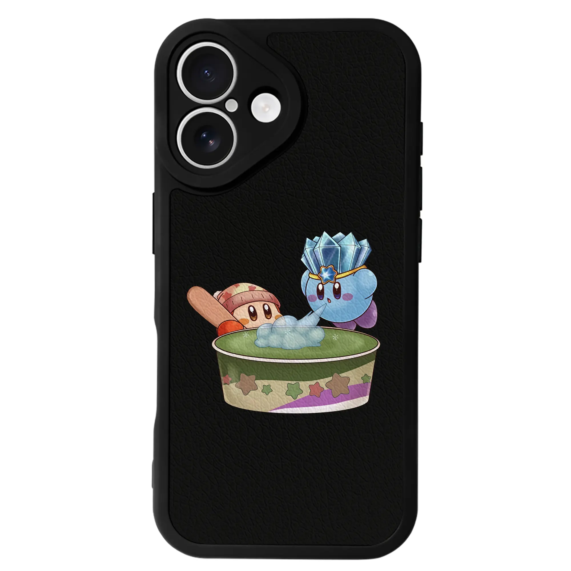 星のカービィ グッズ ワドルディ - IPhone 16シリーズ対応 ・ シリコンスマホケース ・ レザー調 ・ 高精度フィット ・ 耐衝撃 ・ ワイヤレス充電対応 ・ 精密カット